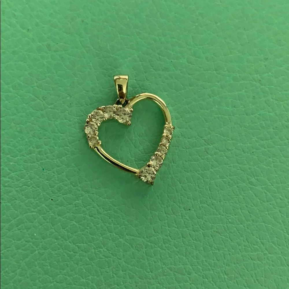 3 for $5 Silver Heart Rhinestone Charm